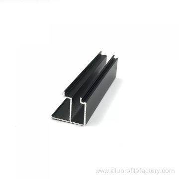 Customized black extruded aluminum profile for European